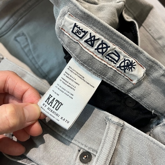 Hiroshi Kato The Needle Skinny Selvedge Jeans - Men's Size 32 X 27 - Gray - Picture 4 of 10